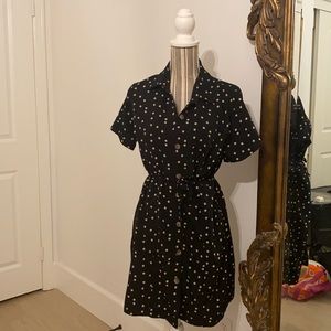 NORDSTROMS BP BUTTON UP TIE DRESS